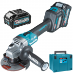 MAKITA GA023GM201 Polizor unghiular brushless si wireless, cu regulator de turatie, cu 2 acumulatori Li-Ion, 40V XGT, 4Ah