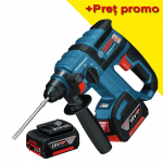 BOSCH GBH 18 V-EC Ciocan rotopercutor brushless, cu 2 acumulatori Li-Ion, 4Ah, 1.7J