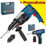 BOSCH GBH 2-28 DFV Ciocan rotopercutor SDS-plus 850 W, 3.2 J + GSR 1080-2-LI Masina de gaurit si insurubat cu 2 acu