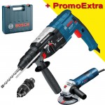 BOSCH GBH 2-28 DFV Ciocan rotopercutor SDS-plus 850 W, 3.2 J + GWS 7-125 Polizor unghiular