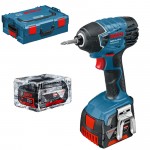 BOSCH GDR 14.4 V-LI  Surubelnita cu impact cu 2 acumulatori Li-Ion, 4Ah, 150Nm + L-BOXX