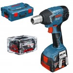 BOSCH GDS 14.4 V-LI Surubelnita cu impact cu 2 acumulatori Li-Ion, 4Ah, 170Nm + L-BOXX