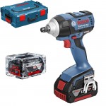 BOSCH GDS 18 V-EC 250 Surubelnita cu impact brushless, cu 2 acumulatori Li-Ion, 4Ah, 250Nm + L-BOXX