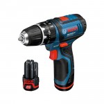 BOSCH GSB 10.8-2-LI Masina de gaurit cu percutie cu 2 acumulatori Li-Ion, 1.5Ah, 30Nm