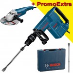 BOSCH GSH 11 E Ciocan demolator SDS-max 1500 W, 16.8J + GWS 22-230 JH Polizor unghiular