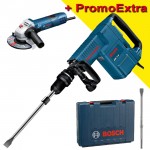 BOSCH GSH 11 E Ciocan demolator SDS-max 1500 W, 16.8J + GWS 7-115 E Polizor unghiular cu regulator