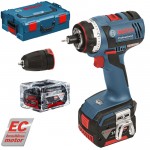 BOSCH GSR 14,4 V-EC FC2  Masina de gaurit si insurubat brushless, cu 2 acumulatori Li-Ion, 4Ah, 46Nm + L-BOXX