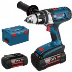 BOSCH GSR 36 VE-2-LI Masina de gaurit si insurubat cu 2 acumulatori Li-Ion, 4Ah, 100Nm + L-BOXX