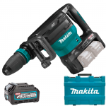 MAKITA HM002GZ03 Ciocan demolator SDS-MAX brushless si wireless, Li-Ion, 2x40V XGT, 20.9J, fara acumulator in set (SOLO) + Makpac + BL4025 Acumulator  LI-Ion, 40V XGT, 2.5Ah (Fara incarcator!)