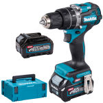 MAKITA HP002GA201 Masina de gaurit cu percutie brushless, cu 2 acumulatori Li-Ion, 40V XGT, 2Ah, 64Nm