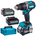 MAKITA HP002GA201 Masina de gaurit cu percutie brushless, cu 2 acumulatori Li-Ion, 40V XGT, 2Ah, 64Nm + BL4025 Acumulator  LI-Ion, 40V XGT, 2.5Ah