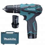 MAKITA HP330DWE Masina de gaurit cu percutie cu 2 acumulatori Li-Ion, 10.8V, 1.3Ah, 24Nm