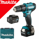 MAKITA HP333DSME Masina de gaurit cu percutie cu 2 acumulatori Li-Ion, 12V, 4Ah, 30Nm