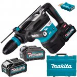 MAKITA HR005GM202 Ciocan rotopercutor SDS-MAX brushless si wireless, cu 2 acumulatori Li-Ion, 40V XGT, 4Ah, 8J + Valiza + BL4025 Acumulator  LI-Ion, 40V XGT, 2.5Ah