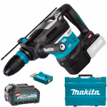 MAKITA HR005GZ01 Ciocan rotopercutor SDS-MAX brushless si wireless, Li-Ion, 40V XGT, 8J (SOLO) + BL4025 Acumulator  LI-Ion, 40V XGT, 2.5Ah (Fara incarcator!)