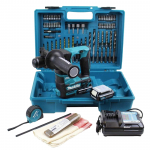 MAKITA HR166DWAE1 Ciocan rotopercutor brushless, cu 2 acumultori Li-Ion, 10.8V, 2Ah, 1.1J + Accesorii + Valiza