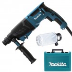 MAKITA HR2630 Ciocan rotopercutor SDS-plus 800W, 2.4J + 195173-3 Burduf pentu colectarea prafului