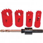 CROMWELL  Trusa compacta din 5 piese pentru meseriasi TRADESMAN HOLESAW KIT IN PLASTIC TUBE