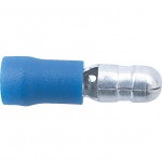 CROMWELL  Conectori i - Terminale cu conectoare glont tata si cu Conector Mama cu Priza 5.00 mm MALE BULLET (Set de 100) BLUE