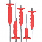 CROMWELL  Poanson pneumatice lungi paralele pentru extras bolturi - Set EXTRA LENGTH INSERTED PIN PUNCH SET (5 piese)