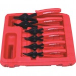 CROMWELL  Set Clesti Reversibili din 6 Piese cu Nas drept si Curbat 10-48 mm REVERSIBLE CIRCLIP PLIER SET (6 piese)