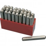 CROMWELL  Set de poansoane 10.0 mm (Set de 27) LETTER PUNCHES