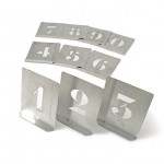 CROMWELL  Set de Poansoane - Cifre 40 mm (Set de 10) STEEL STENCIL FIGURES