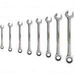 CROMWELL  8-19mm DOUBLE RATCHETCOMBINATIONSPANNER SET 8-PCE