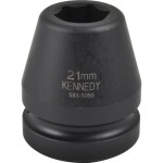 CROMWELL  Cheie tubulara de impact din crom molibden 1” - metric, standard 21 mm IMPACT SOCKET 1