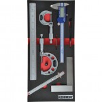 CROMWELL  Instrumente de masurare in burete 7PCS ENGINEERS MEASUREING SET WITH FOAM T0691