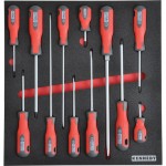 CROMWELL  Set de unelte in burete 12 piese PRO-TORQ SCREWDRIVER SETWITH FOAM M1832