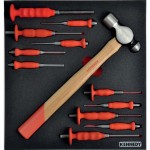 CROMWELL  Set de unelte in burete 13PCS PUNCH & HAmm ER SET WITHFOAM T0691