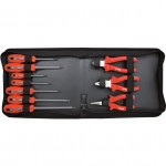 CROMWELL  Set clesti si surubelnite cu dubla prindere 1000V INSULATED SCREWDRIVER & PLIER SET 10 piese