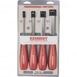 CROMWELL  Dalta cu cap pentru sculptat - Set PROFESSIONAL BEVEL EDGE WOOD CHISELS (Set de 4)