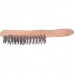 CROMWELL  Perie de sarma pentru razuire cu fire de otel inoxidabil 4-ROW STAINLESS STEEL WIRE SCRATCH BRUSH