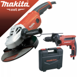 MAKTEC M9001 Polizor unghiular 2000 W, disc 230 + MT815K Masina de gaurit cu percutie 710 W