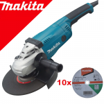 MAKITA GA9020F Polizor unghiular 2200 W, diametru disc 230 + D-18742 10 DISCURI TAIERE PIATRA 230X3