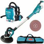 MAKITA DSL801Z  Slefuitor pentru pereti, Li-Ion, 18V, fara acumulator in set (SOLO) + DVC261Z Aspirator tip rucsac Li-Ion, 2x18V