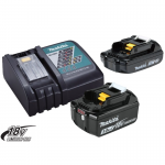 MAKITA  Kit acumulator Li-Ion, 18V LXT, 3Ah (BL1830Bx1 + BL1815Nx1 + DC18RC)