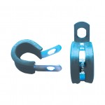 CROMWELL  Set 100 coliere 10 mm  ZINC PLATED P-CLIPSRUBBERLINED