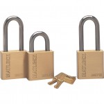 CROMWELL  Lacat antiefractie si rezistente la vreme 38x25 mm SHACKLE W/PROOF BRASS PADLOCK