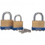 CROMWELL  Lacat 40x20 mm LAMINATED PADLOCK BRASSBODY