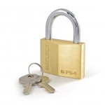CROMWELL  Lacat 50x26 mm SHACKLE SOLID BRASS PADLOCK