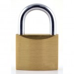 CROMWELL  Lacat 30 mm SLIMLINE BRASS PADLOCK LONGSTEEL SHACKLE