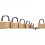 CROMWELL  Lacat 60x27 mm SHACKLE SOLID BRASS PADLOCK