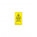 CROMWELL  Placuta de informare LOCKOUT TAGS - DANGER ELECTRICSHOCK RISK-S/S PK10