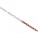 CROMWELL  Lant pentru bariera de marcare 8 mm x25M CHAIN PACK RED &WHITE