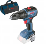 BOSCH GSB 18V-50 (SOLO) Masina de gaurit cu percutie brushless, Li-Ion, 50Nm, fara acumulator in set +  Geanta textil mediu Bosch Professional (lungime: 45 cm)