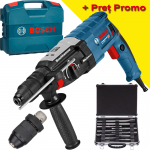 BOSCH GBH 2-28 F Ciocan rotopercutor SDS-plus 880 W, 3.2 J +  Set mixt 11 accesorii SDS-PLUS