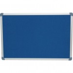 CROMWELL  Tabla pentru notificari acoperit cu pasla EXECUTIVE FELT NOTICE BOARD 900x600 mm BLUE/AL TRIM